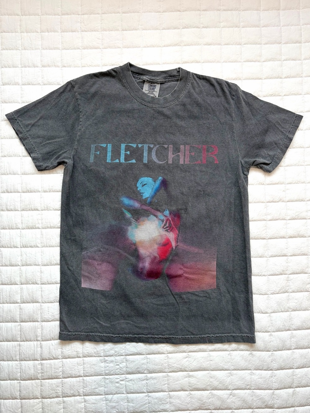 Comfort Colors Gray FLETCHER GIRL OF MY DREAMS 2022 Tour T-Shirt Unisex Size S